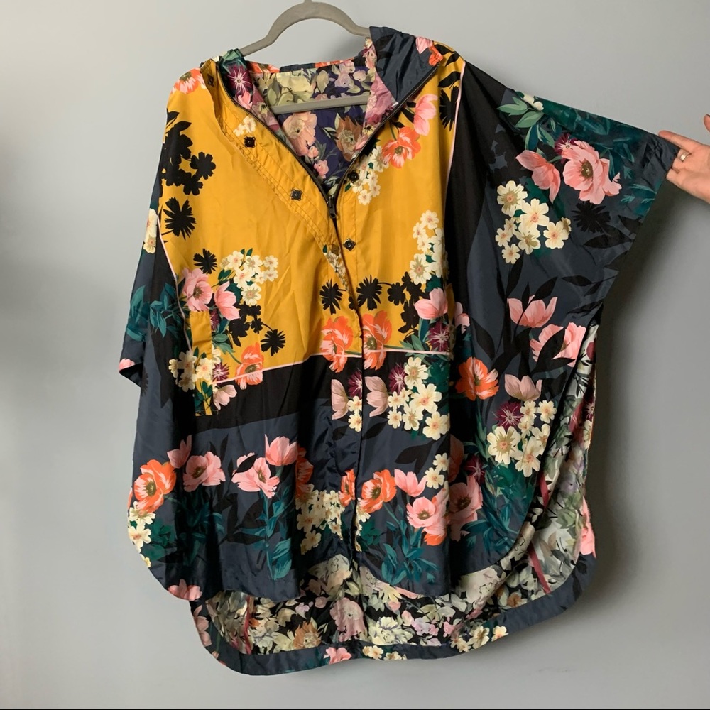 JOHNNY WAS REVERSIBLE RAIN PONCHO!!!!!